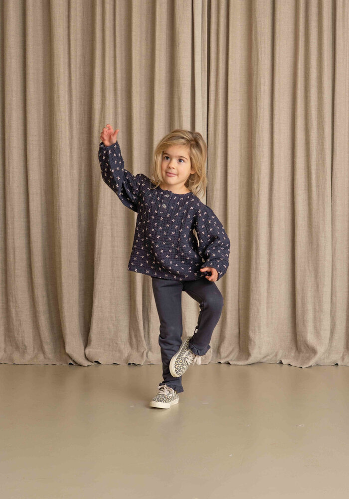 House of Jamie Frill Leggings Sapphire (Sweat)