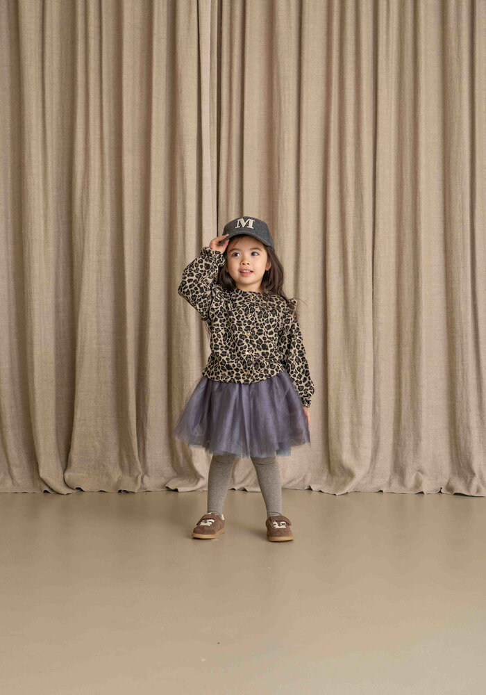 House of Jamie Preppy Cardigan Leopard Moonlight (Jacquard)