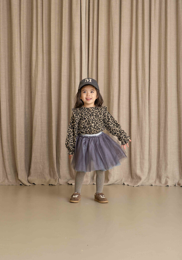 House of Jamie Preppy Cardigan Leopard Moonlight (Jacquard)