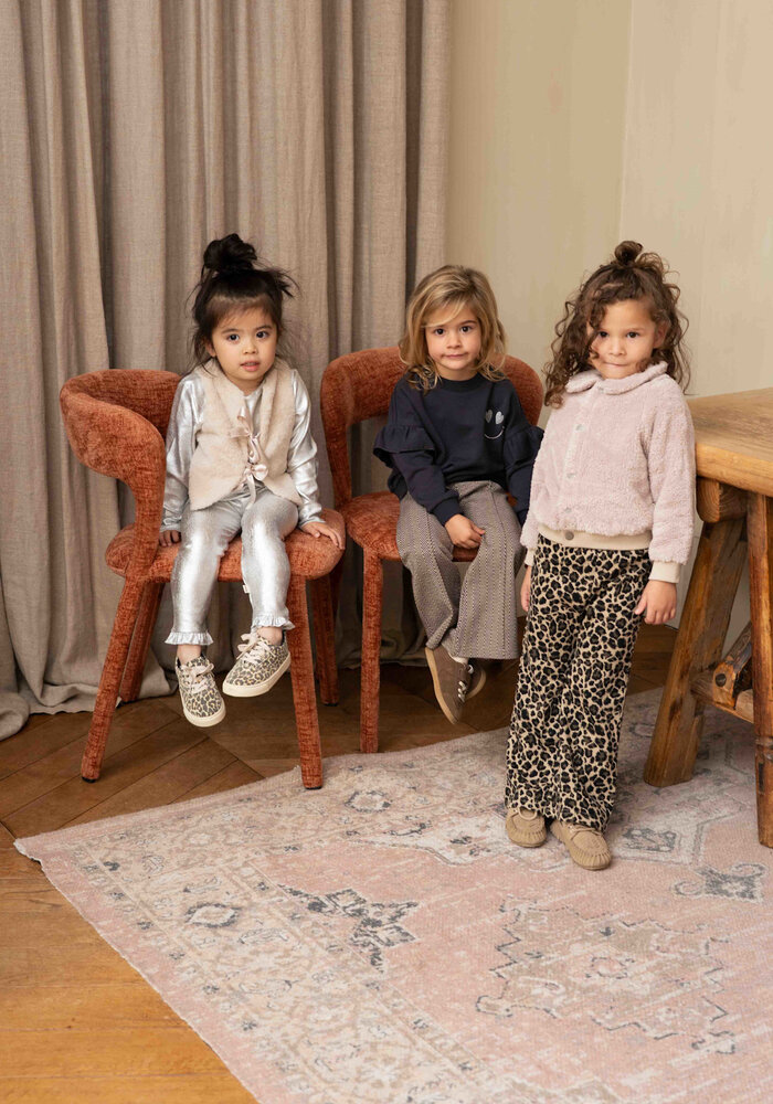 House of Jamie Plush Collar Cardigan Beige (Plush)