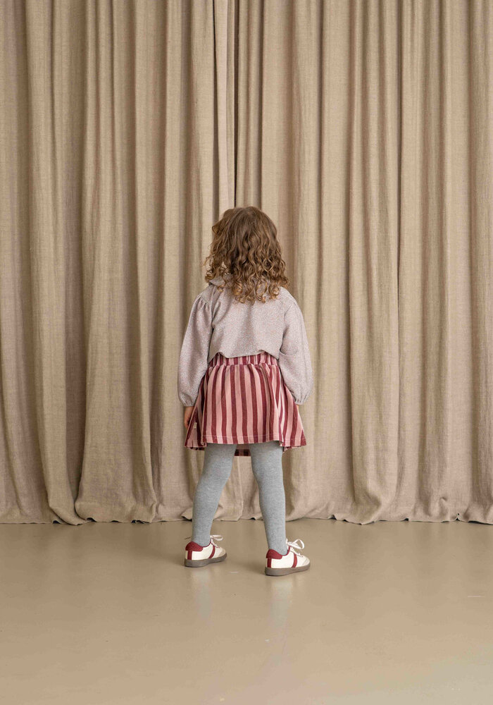 House of Jamie Skater Skirt Ruby Stripes (Velvet)