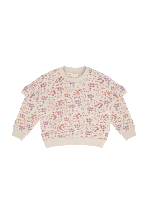House of Jamie House of Jamie Frill Sweatshirt Floral Winter Muse