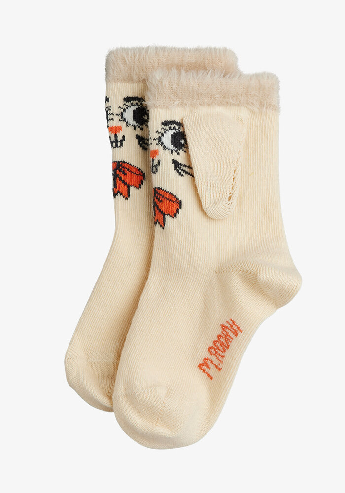 Mini Rodini Rabbit 1-pack ear socks Off-white