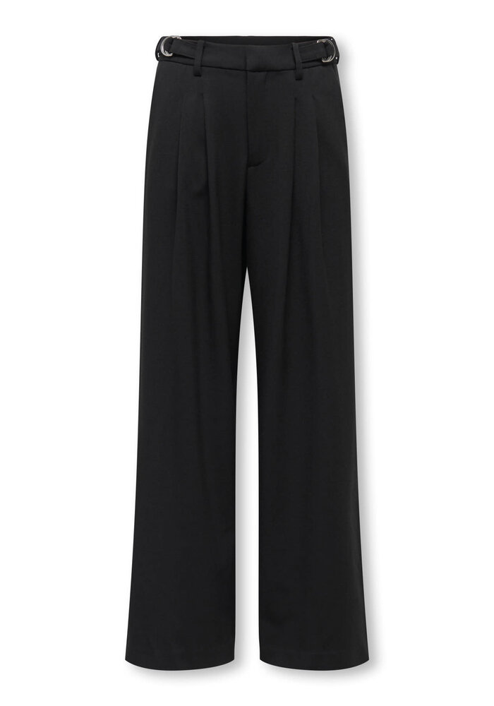 Only Kids KOGMAVIS HW STRAP WIDE PANT TLR Black