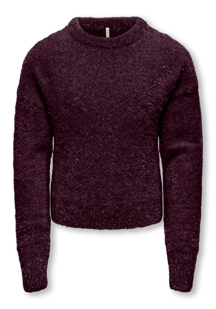 Only Kids KOGPIUMO GLITTER L/S O-NECK KNT Winetasting Winetasting Glitter