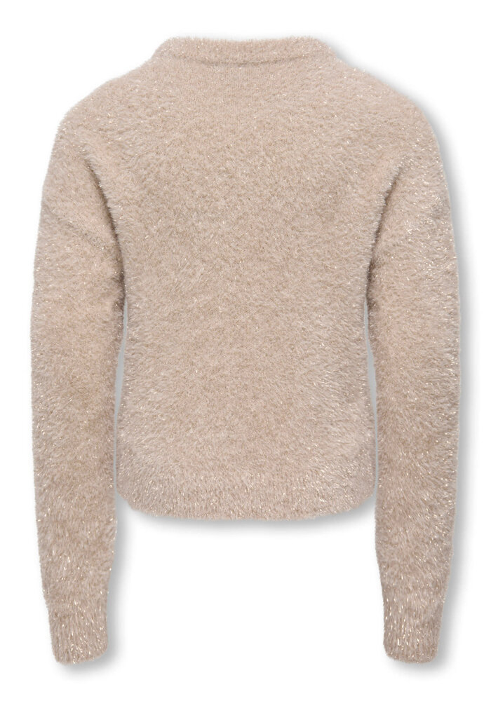 Only Kids KOGPIUMO GLITTER L/S O-NECK KNT Whitecap Gray Whitecap Gray Glitter