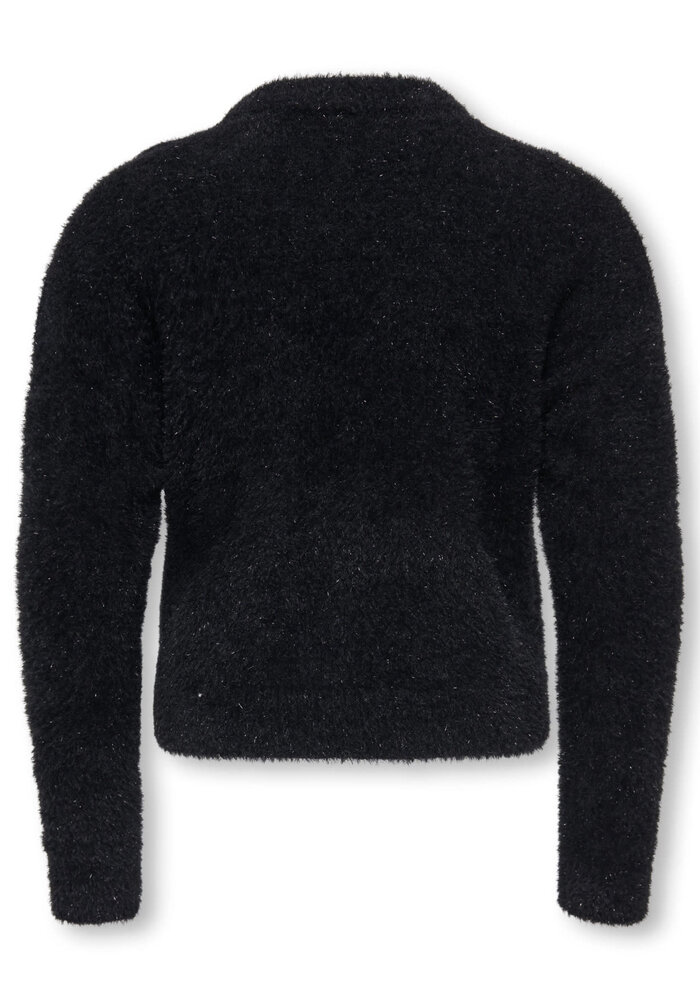 Only Kids KOGPIUMO GLITTER L/S O-NECK KNT Black Black Glitter