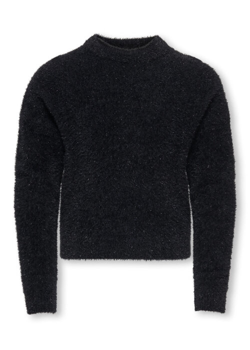 Only Kids Only Kids KOGPIUMO GLITTER L/S O-NECK KNT Black Black Glitter
