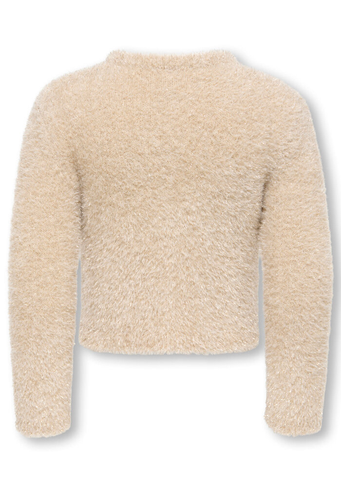 Only Kids KMGPIUMO GLITTER LS CARDIGAN KNT Whitecap Gray Whitecap Gray Glitter
