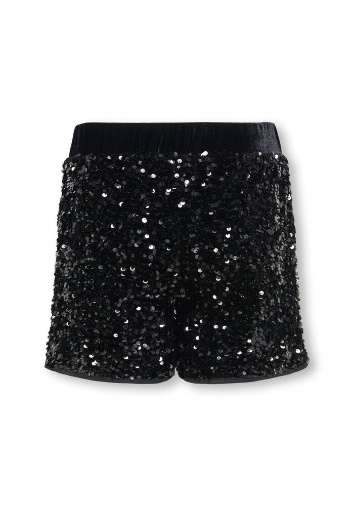 Only Kids KOGCONFIDENCE SEQUIN SHORTS JRS Black