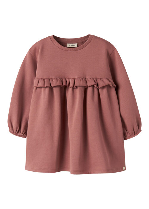 Lil' Atelier lil' atelier NMFKILANO LS LOOSE SWEAT DRESS BRU LIL Withered Rose