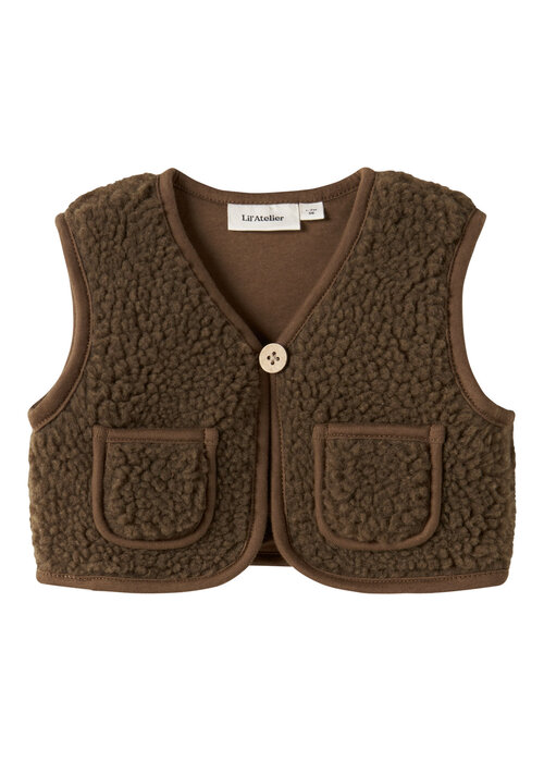 Lil' Atelier lil' atelier NBNJONO RLX SHERPA VEST LIL Teak