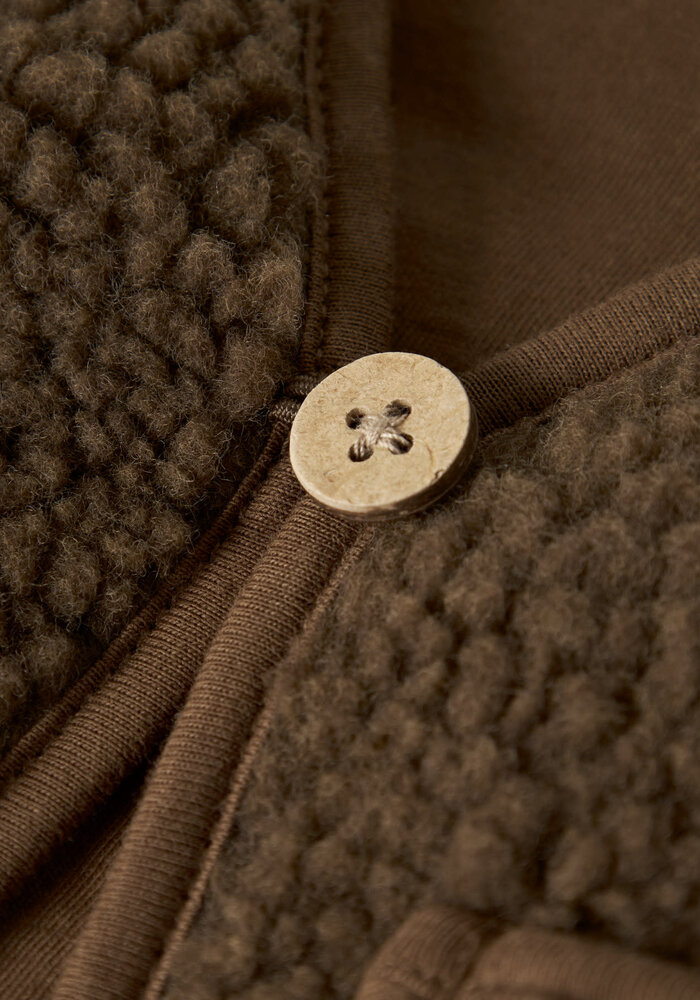 lil' atelier NBNJONO RLX SHERPA VEST LIL Teak
