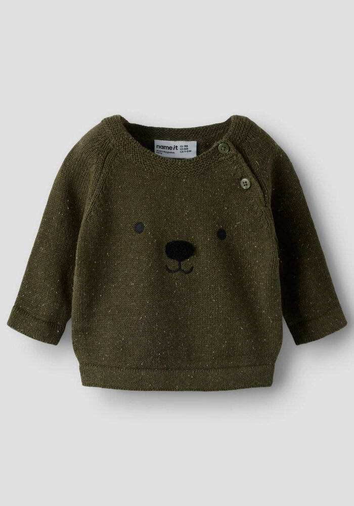 Name It NBMOTHELLO LS KNIT Olive Night