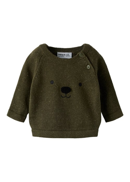 Name it Name It NBMOTHELLO LS KNIT Olive Night