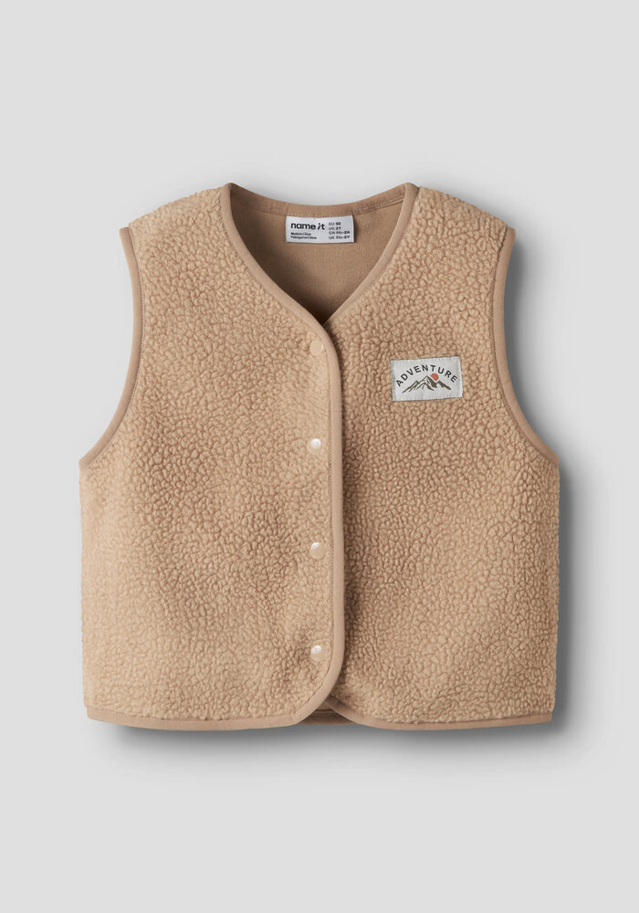 Name It NMMOWE SL NREG TEDDY VEST Sesame
