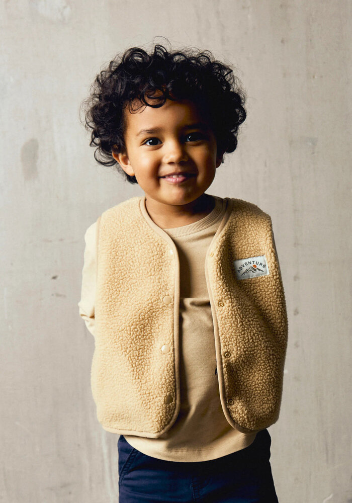 Name It NMMOWE SL NREG TEDDY VEST Sesame