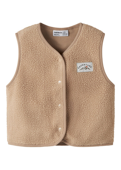 Name it Name It NMMOWE SL NREG TEDDY VEST Sesame