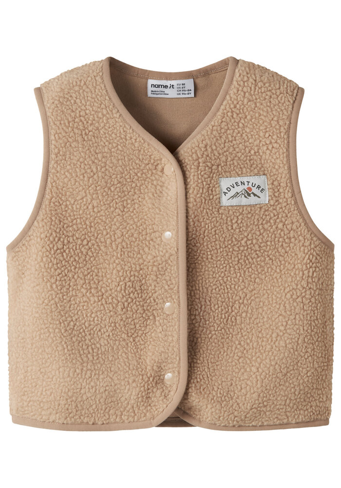 Name It NMMOWE SL NREG TEDDY VEST Sesame