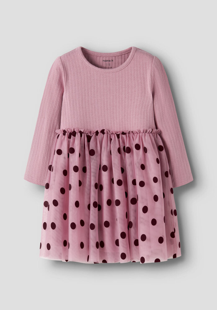 Name It NMFNAGINA LS TULLE DRESS Lilas