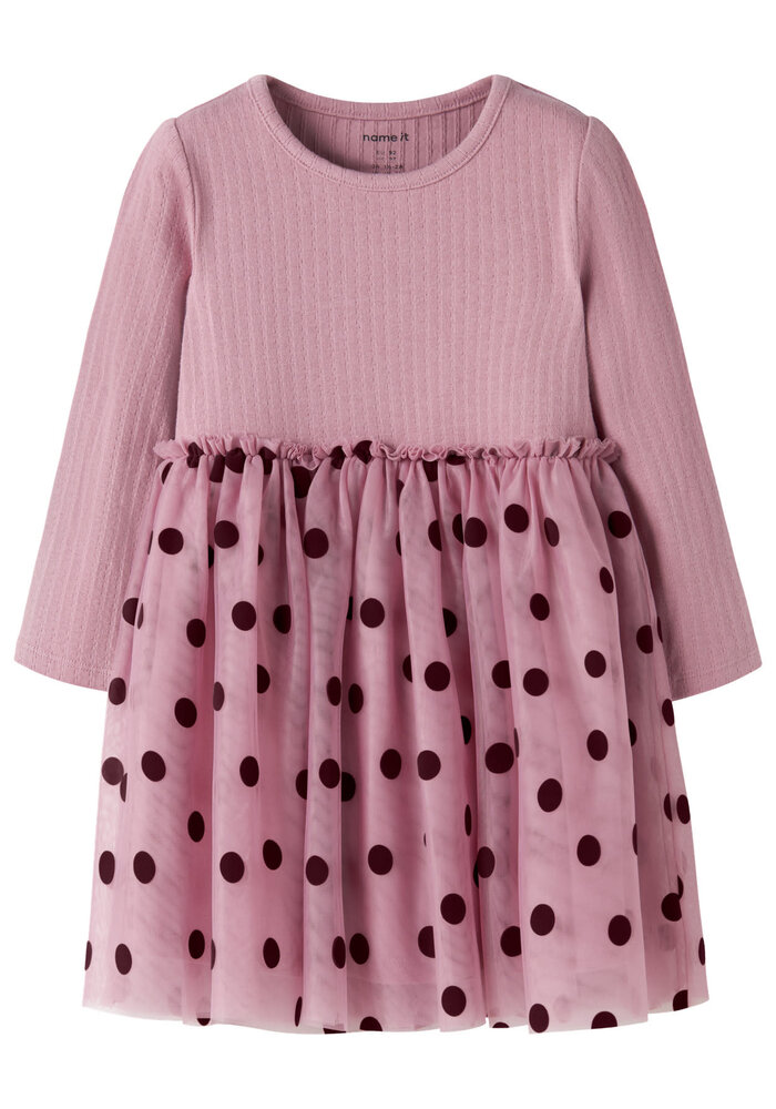 Name It NMFNAGINA LS TULLE DRESS Lilas