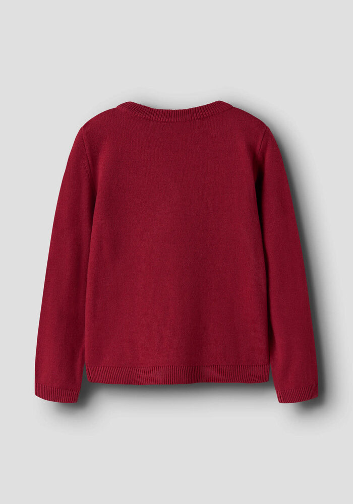 Name It NMFRISSE LS KNIT Red Dahlia