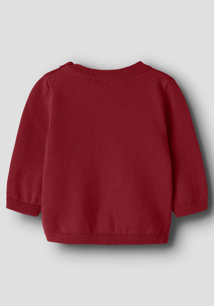 Name It NBFRISSE LS KNIT Red Dahlia