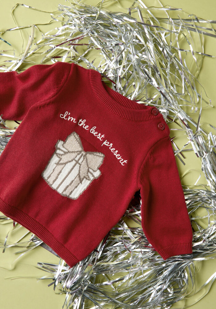 Name It NBFRISSE LS KNIT Red Dahlia