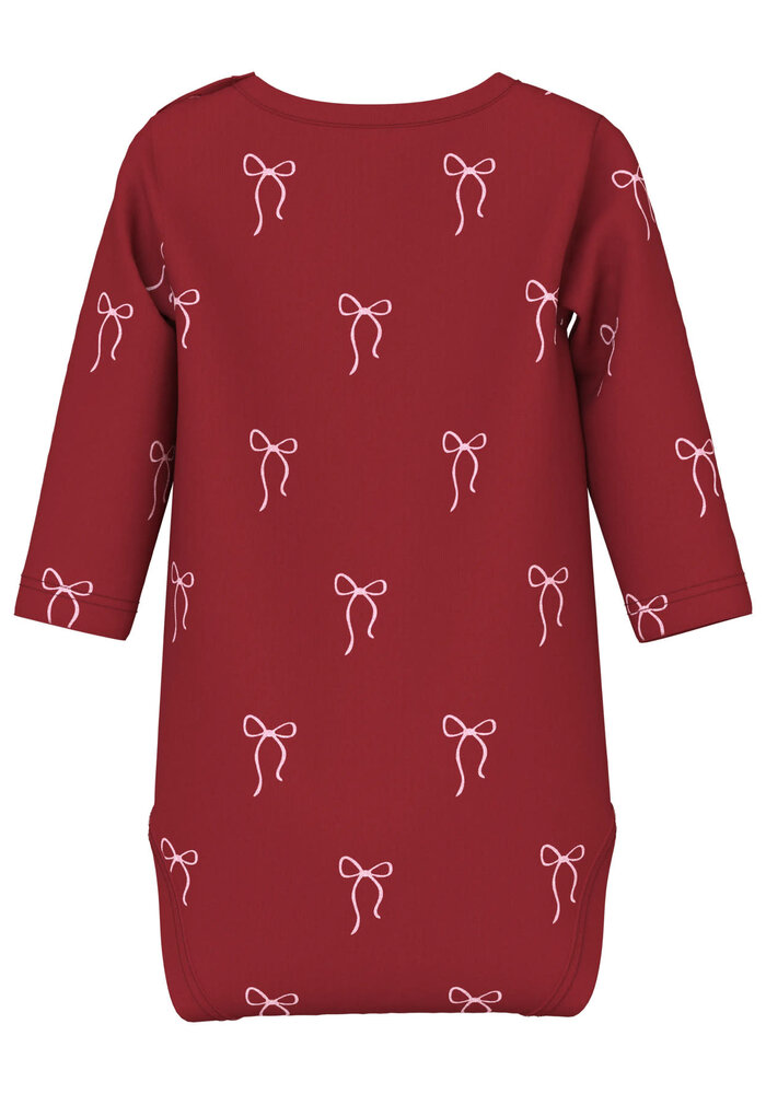 Name It NBFRATIA LS BODY BOX Red Dahlia