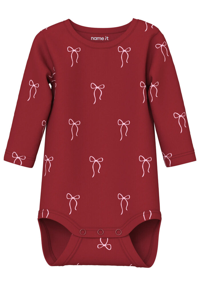 Name It NBFRATIA LS BODY BOX Red Dahlia