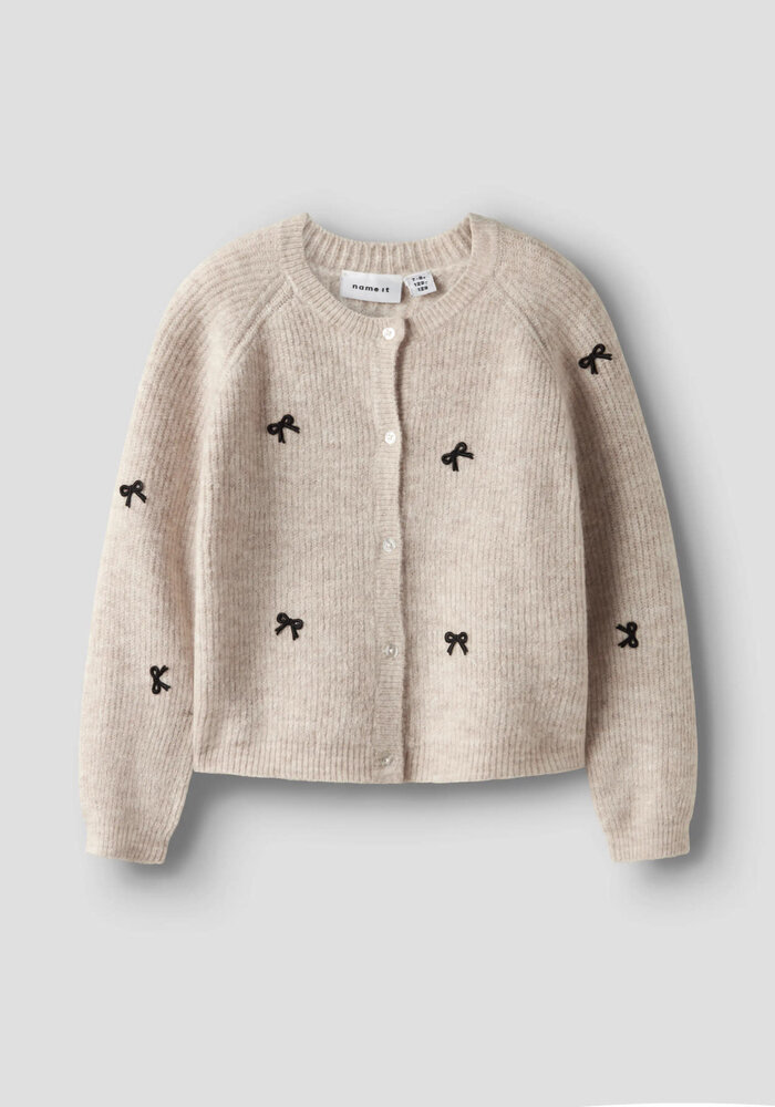 Name It NKFRIFEY LS KNIT CARD Cement
