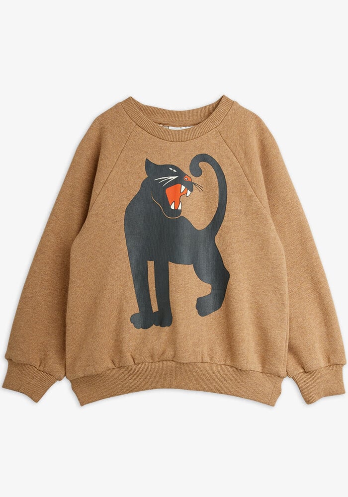 Mini Rodini Panther sp melange sweatshirt Brown