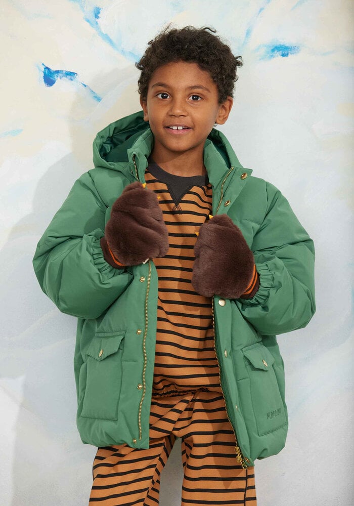 Mini Rodini Solid heavy puffer Green
