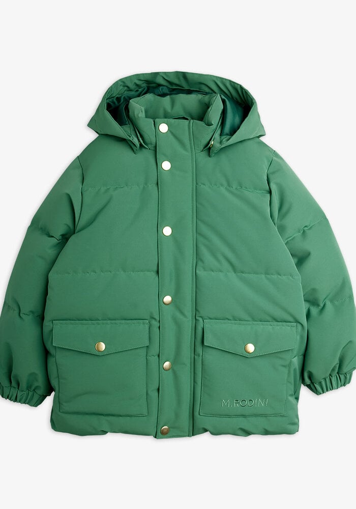 Mini Rodini Solid heavy puffer Green