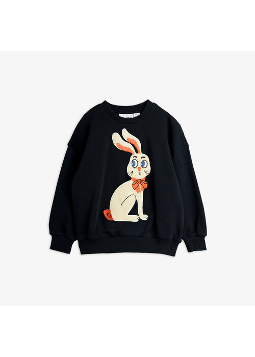 Mini Rodini Mini Rodini Rabbit application sweatshirt Black