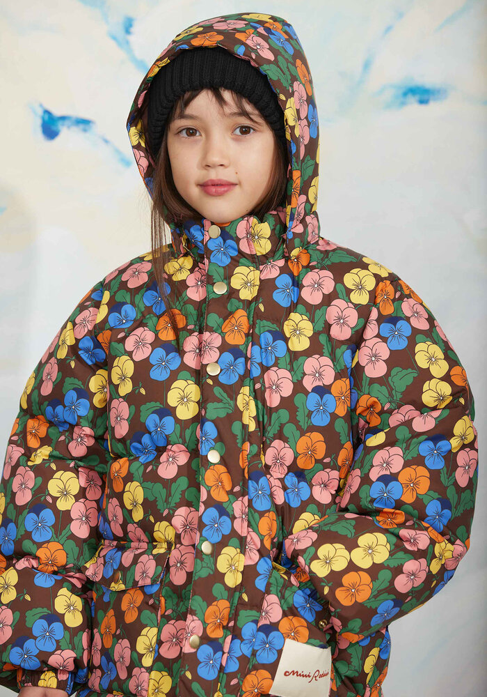 Mini Rodini Violas aop heavy puffer Multi