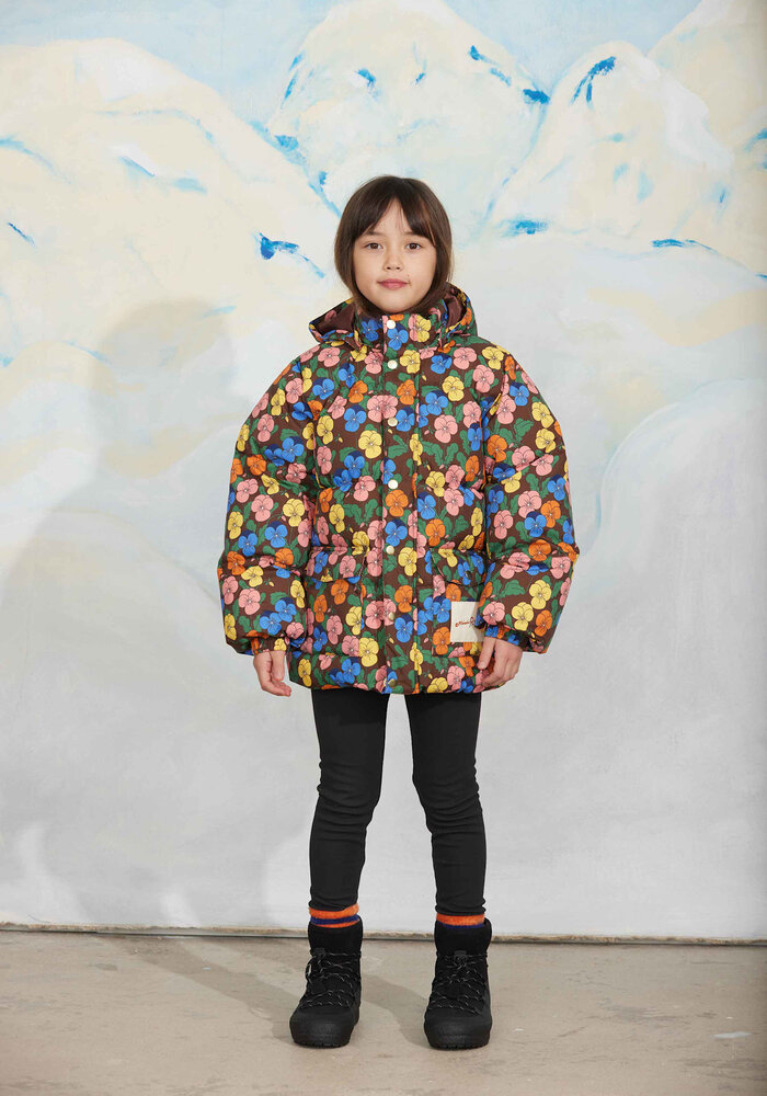 Mini Rodini Violas aop heavy puffer Multi