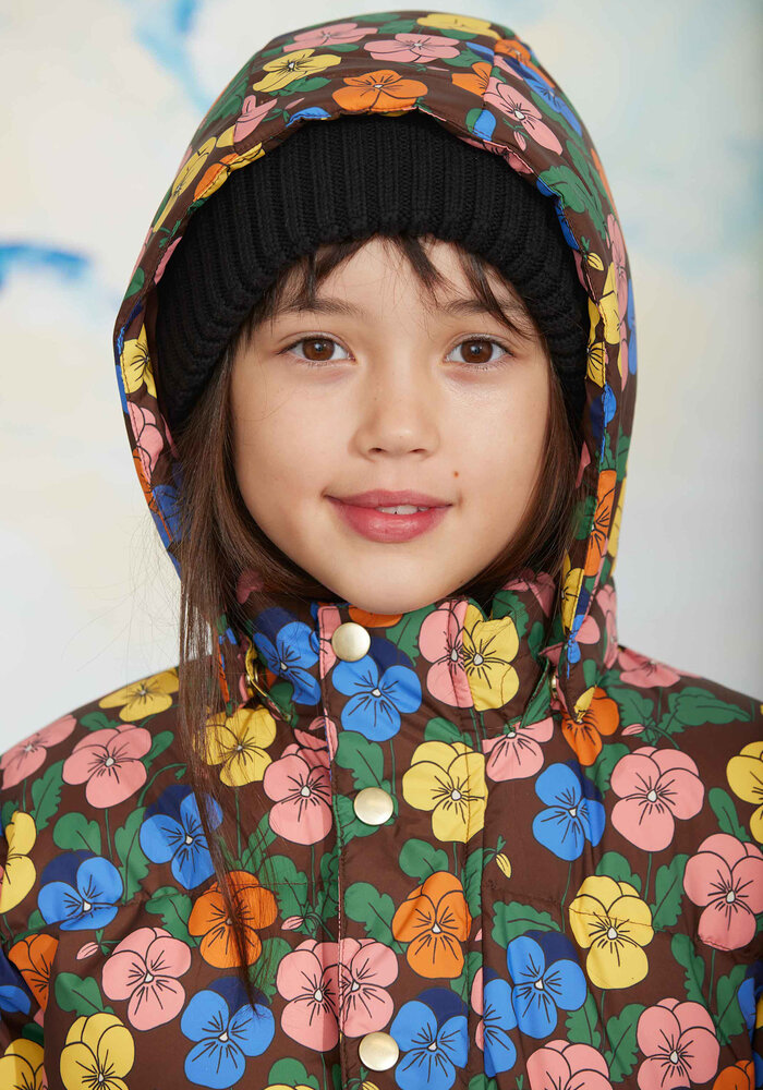 Mini Rodini Violas aop heavy puffer Multi