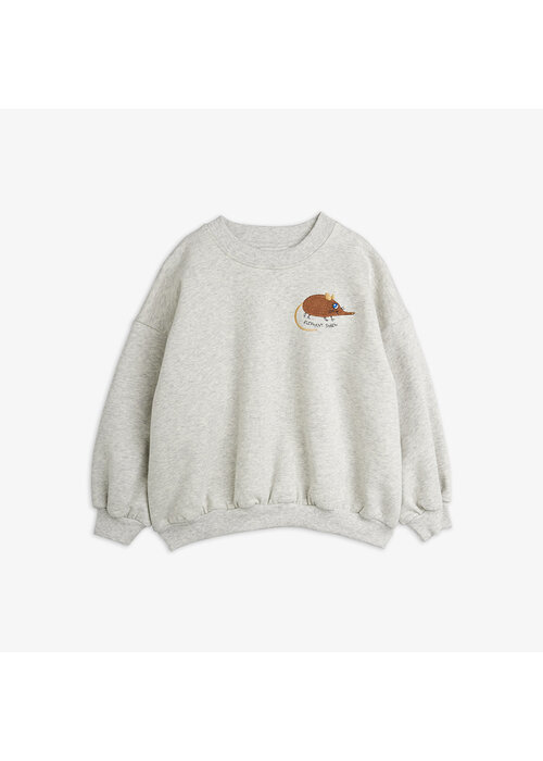 Mini Rodini Mini Rodini Elephant shrew emb sweatshirt Grey Melange