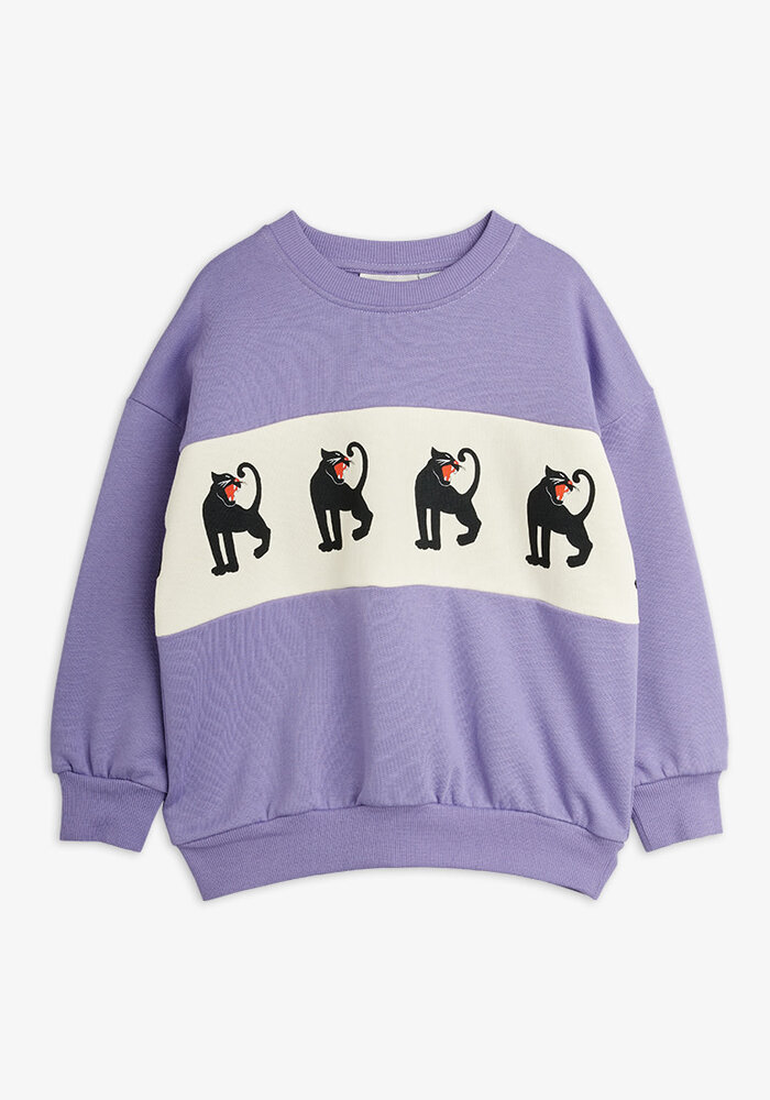 Mini Rodini Panther panel sweatshirt Purple