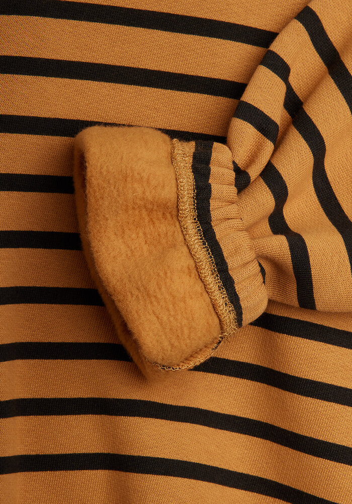 Mini Rodini Striped aop sweatshirt Brown
