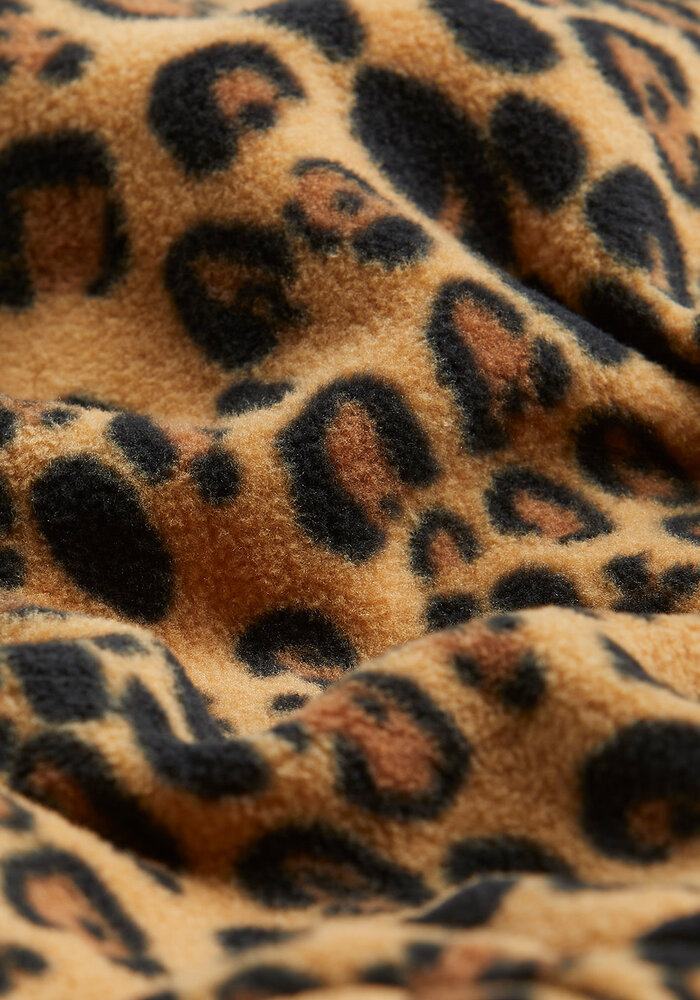 Mini Rodini Leopard fleece jacket Beige |