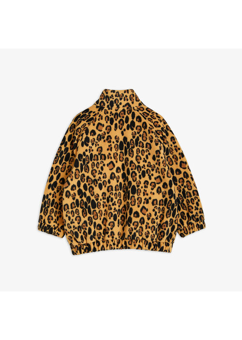 Mini Rodini Mini Rodini Leopard fleece jacket Beige |