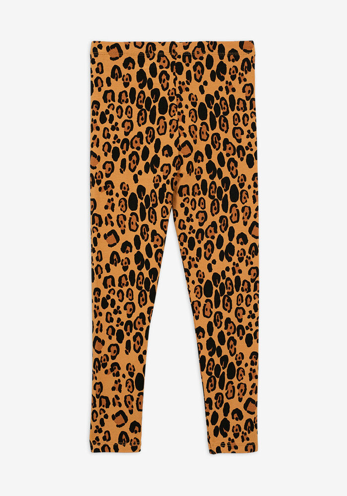 Mini Rodini Basic leopard leggings Beige |
