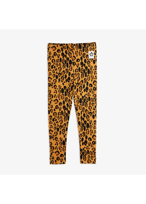 Mini Rodini Mini Rodini Basic leopard leggings Beige |