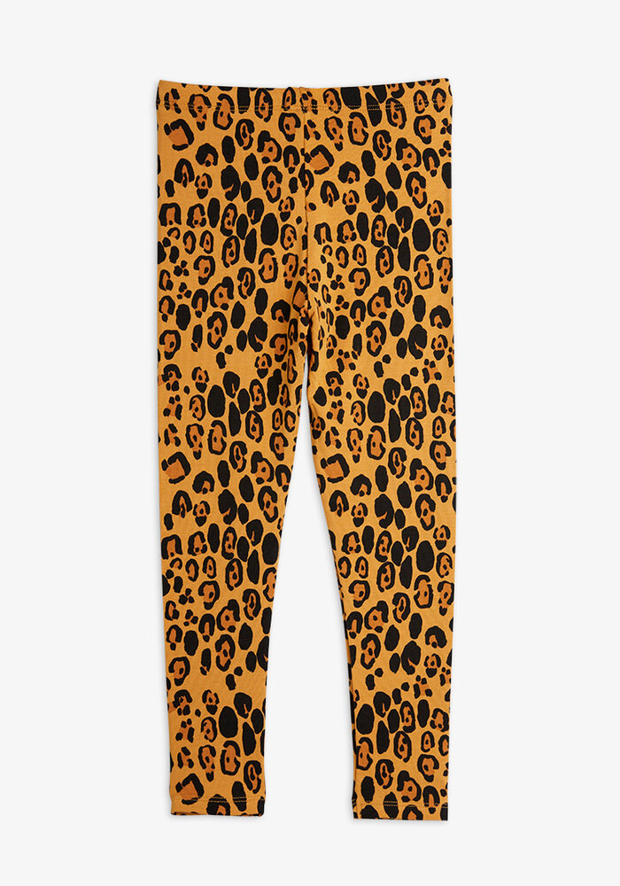 Mini Rodini Basic leopard leggings Beige |