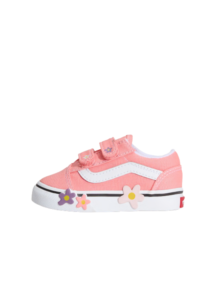Vans Old Skool V Flower Sunset Blu, Medium Sunset Blush Pi