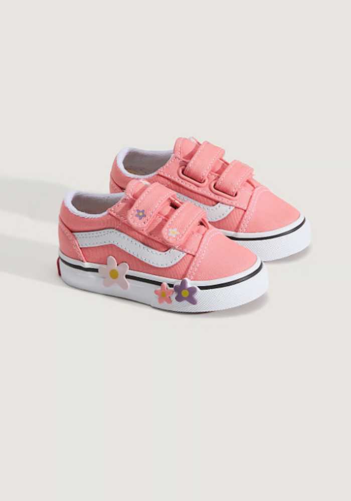 Vans Old Skool V Flower Sunset Blu, Medium Sunset Blush Pi
