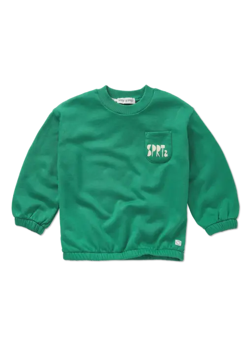 Sproet & Sprout Sproet & Sprout Sweatshirt Club Chaos green