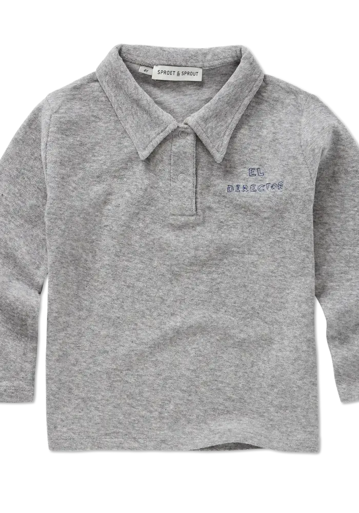 Sproet & Sprout Polo shirt grey melee
